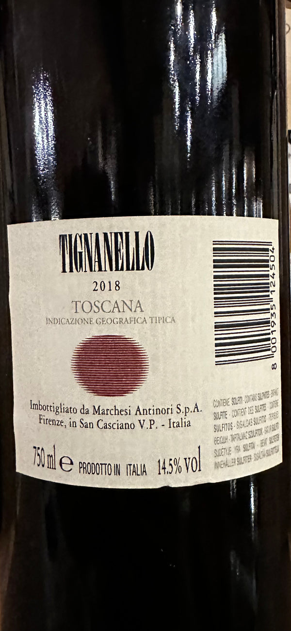 Toscana Rosso IGT “Tignanello” 2018 - Tenuta Tignanello, Antinori