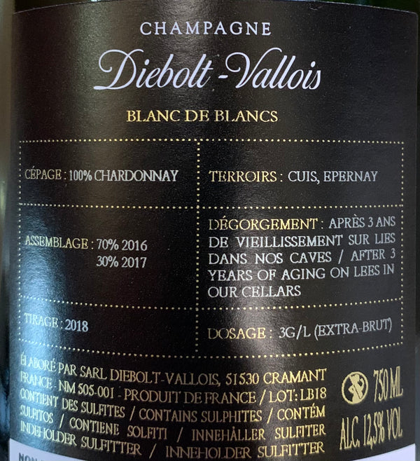 Champagne Diebolt-Vallois  -  Blanc de Blancs ExtraBrut
