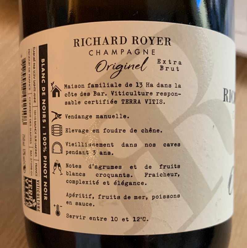 Champagne Richard Royer  -  Originel Blanc de Noirs ExtraBrut